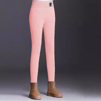 Леггинсы женские осенне-зимние новые тонкие бархатные теплые эластичные талии эластичные повседневные брюки хлопковые брюки S