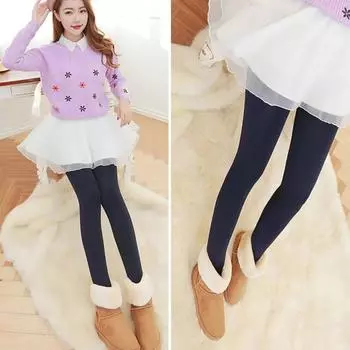 Леггинсы женские с высокой талией, эластичные, облегающие, утягивающие, с плюшевой подкладкой, для йоги темно-синий