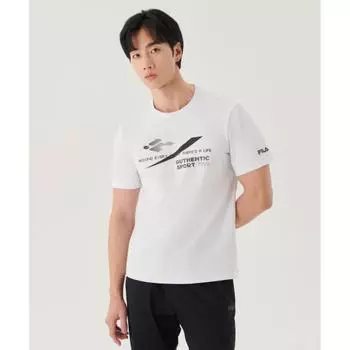 Легкая эластичная футболка с короткими рукавами FILA FS2RSG2211XWHI