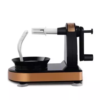 Легкая автоматическая овощечистка с ручным вращением, многофункциональная машина для очистки яблок, груш, картофеля, фруктов, овощей, автоматическая машина для гладкой очистки белый