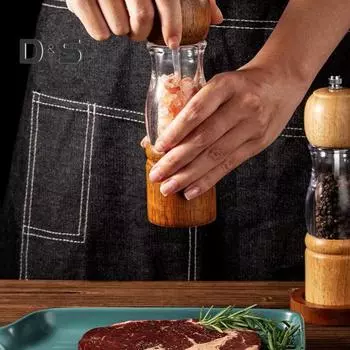 Легкая бутылка для приправ, видимая, большая, недеформируемая, полезная мельница для перца коричневый