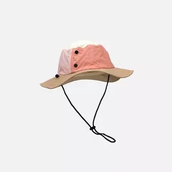 Легкая быстросохнущая альпинистская шапка, женская летняя, для отдыха на природе, контрастного цвета, универсальная, солнцезащитная шапка для бассейна, солнцезащитный козырек для родителей и детей M56-58cm