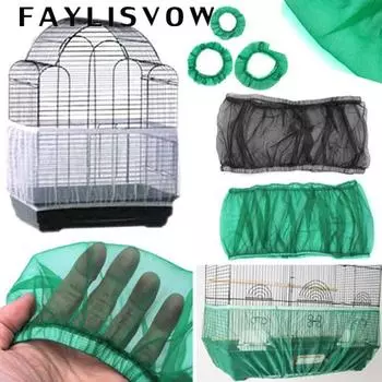 Легкая чистка нейлоновая воздушная сетка для клетки для птиц L белый