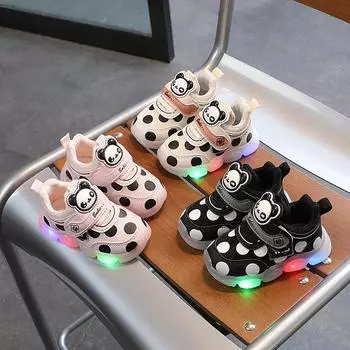 Легкая детская обувь TWINFLAMES, кожаные кроссовки для мальчиков и девочек, ходунки на мягкой подошве для малышей