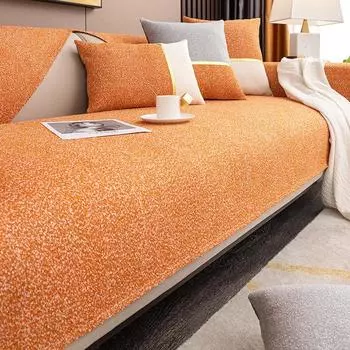 Легкая диванная подушка в роскошном стиле, современная и простая противоскользящая диванная подушка, универсальный четырехсезонный чехол, защита от кошачьих царапин, утолщенная и дышащая 70*70cm