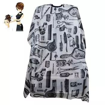 Легкая для красоты ткань для парикмахерских с принтом антистатический парикмахерский фартук для стрижки взрослых накидка