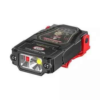 Легкая фара с зажимом для шляпы, супер яркая водонепроницаемая фара для рыбалки, перезаряжаемая, с регулируемым углом наклона, для бега, кемпинга, пешего туризма