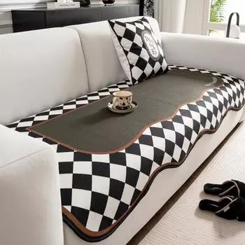 Легкая французская подушка для дивана Высококачественная легкая легкая французская подушка для четырех сезонов Универсальная нескользящая нестандартная ткань для чехла на подушку сиденья 70*70cm