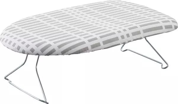 Легкая гладильная доска Yamazaki Jitsugyo в скандинавском стиле из стальной сетки, серая, клетчатая, Ш60 x Г36 x В19 см. Незаменимая вещь в повседневной жизни. Глажка. серый