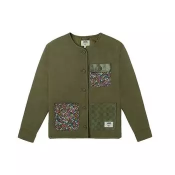 Легкая хлопковая куртка Vans x Liberty Fabrics с цветочным принтом Женские куртки Зеленые VN0A5FSDZEA M