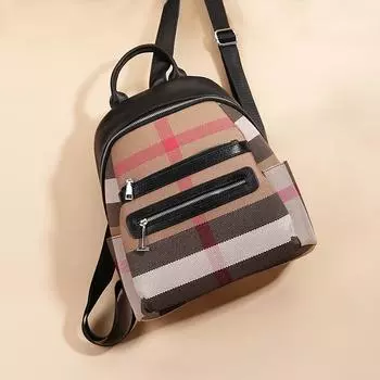 Легкая холщовая сумка класса люкс, рюкзак из коровьей кожи, большая вместимость, унисекс, повседневный рюкзак чёрный