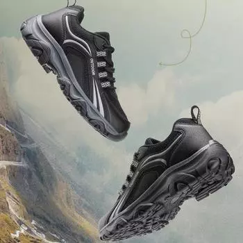 Легкая и дышащая обувь большого размера для пар, спортивная обувь для походов и отдыха на открытом воздухе, альпинизм 36 чёрный