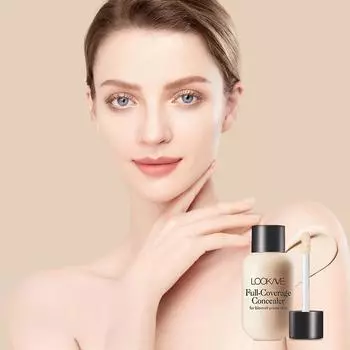 Легкая и послушная жидкая основа-консилер, легко отодвигается, не прилипая, пудра для покрытия следов от прыщей, темных кругов под макияжем 01#LIGHT