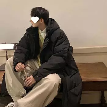 Легкая и тонкая куртка-пуховик, мужская новая зимняя куртка средней и длинной длины, зимняя одежда для пар больших размеров, зимняя одежда S