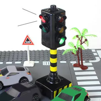 Легкая игрушка с обучающими моделями автомобилей, аксессуары для детей