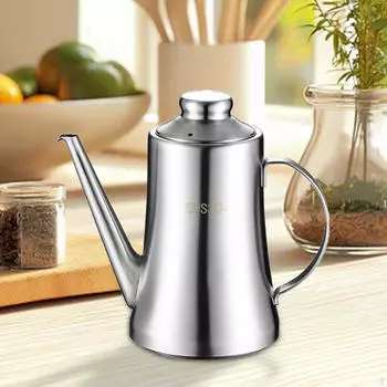 Легкая кастрюля для масла с фильтром для домашней готовки и использования на открытом воздухе 18 ounce