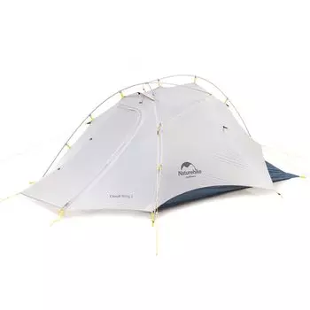 Легкая кемпинговая палатка Naturehike с ветрозащитным покрытием из силикона и нейлона, дверь с защитой от ультрафиолета, 2-местная палатка из силикона и нейлона, ткань с гелевым покрытием,