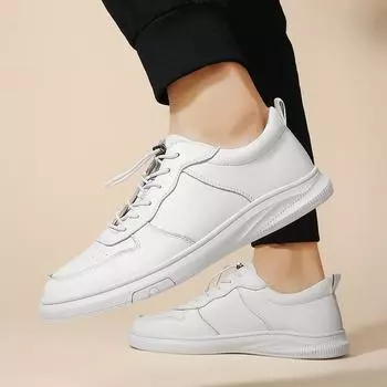 Легкая кожаная мужская повседневная обувь, мужские мокасины для вождения, модные кроссовки для ходьбы, походная обувь с нескользящей подошвой для отдыха и прогулок 38 чёрный