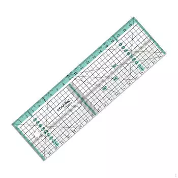 Легкая линейка для резки, предназначенная для пошива и измерения бумажной кожи 20cmx6cm