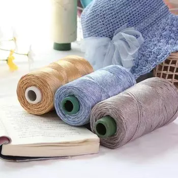 Легкая мерсеризованная хлопковая и льняная нить для шляп, обуви, сумок, подушек. Идеально подходит для изделий ручной работы с усовершенствованной шелковой нитью. 34