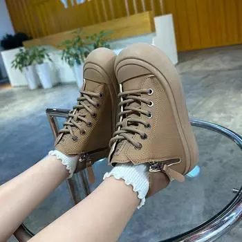 Легкая мода 2024 Весна/Лето Новые дышащие сетчатые универсальные кроссовки для бега Повседневные маленькие белые туфли для женщин 35 бежевый