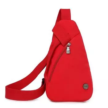 Легкая нагрудная сумка для женщин, спортивная дорожная сумка через плечо, сумка для мобильного телефона, велосипедная сумка через плечо красный