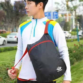 Легкая нейлоновая сумка на молнии, спортивный рюкзак большой емкости, повседневный складной мужской рюкзак на открытом воздухе