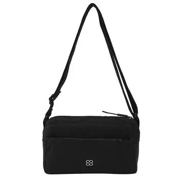 Легкая нейлоновая ткань, сумка кроссбоди, маленькая квадратная чёрный