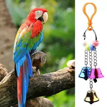 Легкая невыцветающая игрушка для попугая без заусенцев, круглое кольцо, товары для животных A