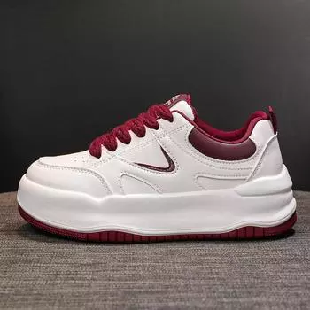 Легкая обувь на толстой подошве, женские супер популярные универсальные спортивные повседневные туфли для доски, новинка весны 35