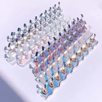 Легкая очистка Маникюр Практика Stand Wave Purfle Экологичная поддержка женского нейл-арта D