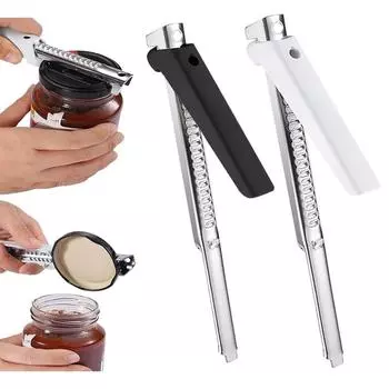 Легкая открывалка для банок с артритом, открывалка для бутылок для пожилых людей, открывалка для простых открываний крышек, новая регулируемая ручка 2024 года, открывалка для крышек банок с артритом 1pcs чёрный