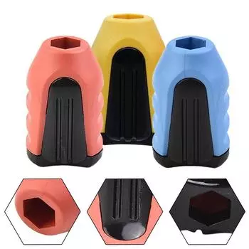 Легкая отвертка с винтом 1/4 дюйма и фиксатором головки красный