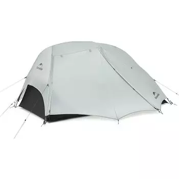 Легкая палатка Naturehike для 2 человек, сверхводонепроницаемая, 1500 мм, большая, 3, 2 передних 15D алюминиевых, в комплект входит силиконовая палатка, классифицированная для скалолазания, 1,44 кг серый