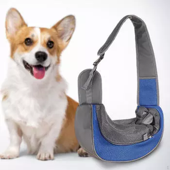 Легкая переноска для мелких собак и кошек - Портативная сумка через плечо для улицы розовый