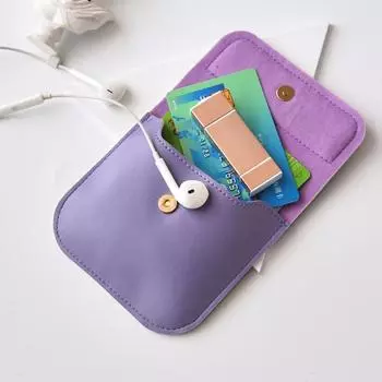 Легкая переноска, долговечная, надежная, многофункциональная маленькая сумка для наушников, органайзер для наушников, мини-сумка для хранения фиолетовый