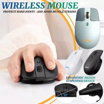 Легкая плавающая беспроводная мышь Mblue M203 с быстрой передачей данных и длительным временем автономной работы One Size чёрный