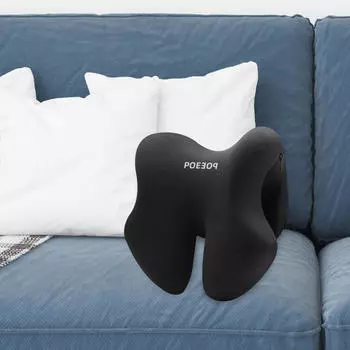 Легкая подушка для шеи, пена с эффектом памяти для путешествий и использования в офисе чёрный