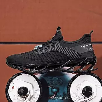 Легкая повседневная обувь, модная спортивная обувь, кроссовки для бега, сетчатая дышащая модная обувь, универсальная мужская обувь с лезвием 39