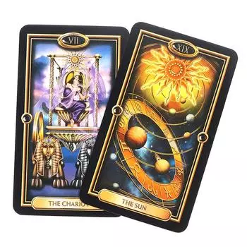 Легкая позолоченная английская настольная игра Таро, предсказание, многопользовательская игра