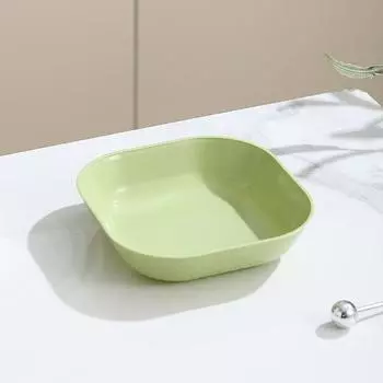 Легкая роскошь Блюдца для костей, Бытовые высококлассные пластиковые тарелки для закусок, Фруктовые тарелки, Маленькие тарелки для закусок, Блюдца для костей, Тарелки для остатков fruit green - 1 pcs