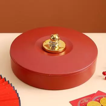 Легкая Роскошь Фруктовая Тарелка Домашняя Может Слушать Журнальный Столик Простая Конфетница Коробка для Закусок С Крышкой Тарелка для Сухофруктов Хранение