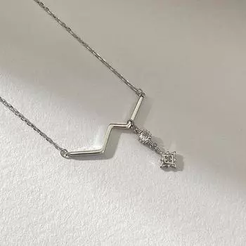 Легкая роскошь, ниша, элитный, новая линия Star, восьмиугольная звезда, ожерелье на ключицу для женщин