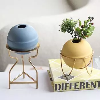 Легкая роскошь планетарные цветочные украшения модель комнаты детская комната гостиная винный шкаф журнальный столик скандинавская маленькая ваза мягкие украшения