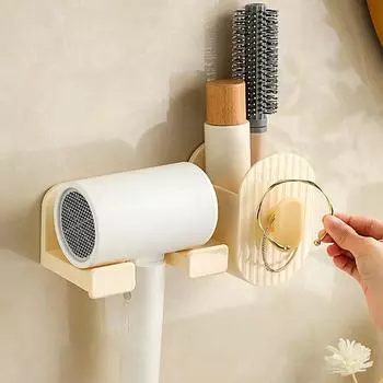 Легкая роскошь с расческой для хранения держатель для фена без проколов стойка для хранения фена