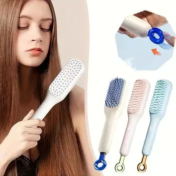 Легкая роскошная антистатическая выдвижная расческа Magic Comb для чистки волос без повреждения парикмахерской расчески для разглаживания волос белый