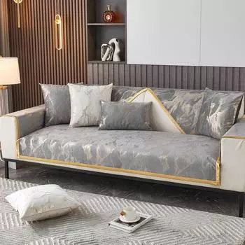 Легкая роскошная диванная подушка из синели, нескользящая универсальная модная подушка на четыре сезона, элитная роскошная ткань для чехла на диван 70*70cm