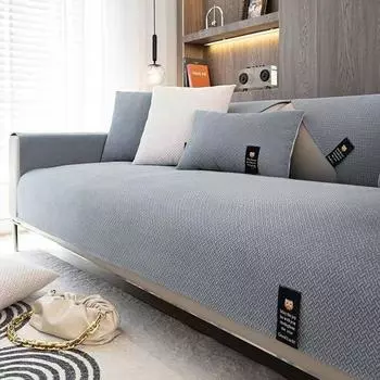 Легкая роскошная диванная подушка из синели, универсальная нескользящая подушка на четыре сезона, скандинавский простой чехол для дивана из массива дерева, ткань с полным покрытием 70*70