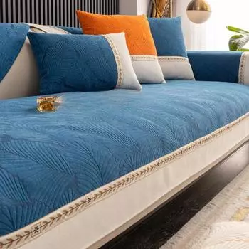 Легкая роскошная диванная подушка из синели, универсальный простой нескользящий чехол для дивана, чехол для полотенец, четыре сезона, подушка 70*70