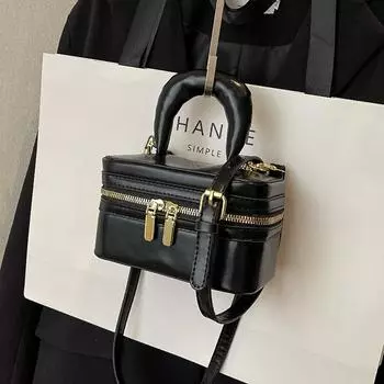 Легкая роскошная дизайнерская мини-сумка через плечо Sense, корейская прочная кожаная сумка из вощеной кожи высокого качества, женская простая маленькая квадратная сумка Mini(Max Length<20cm)